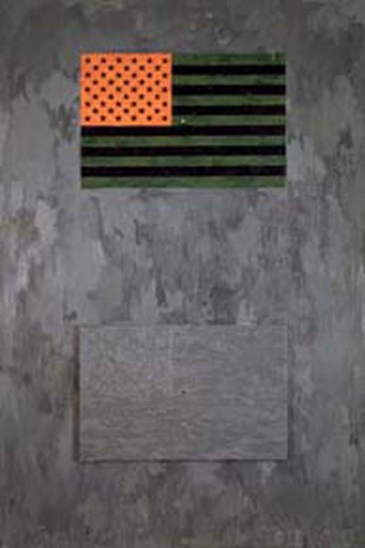 Jasper Johns Flags, 1965 Oil on canvas with raised canvas 72 x 48 inches