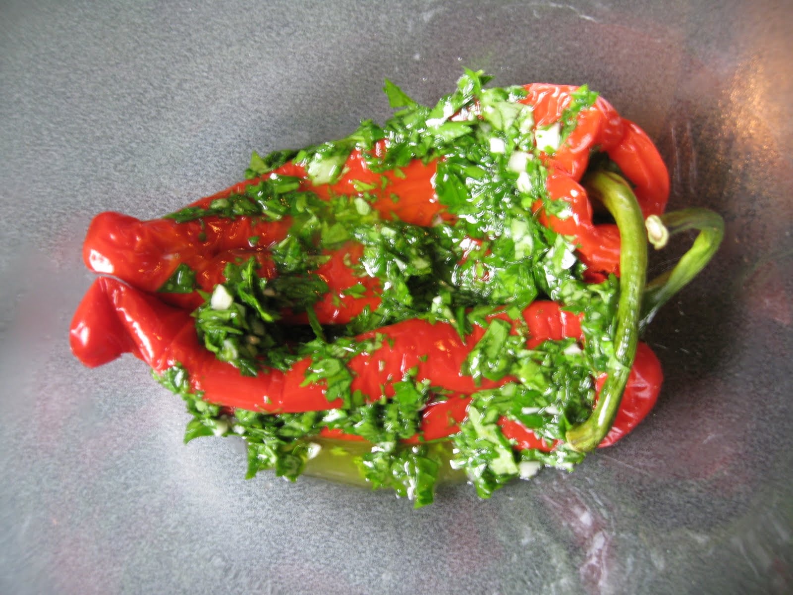 janeclaire's kitchen ottolenghi marinated romano peppers with