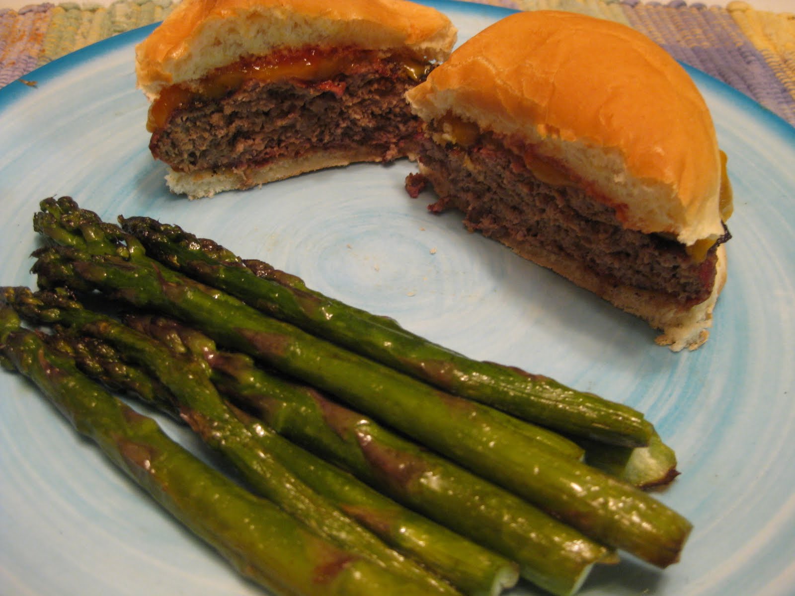 Running Mama Cooks French's Fried Onion Burgers
