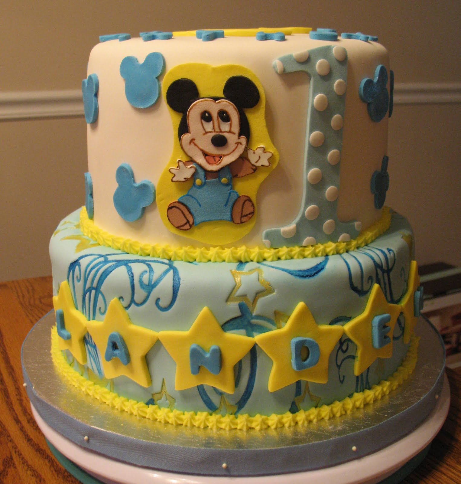 J's Cakes: Baby Mickey's Birthday