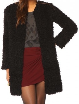rock and trendy: This winter be IN with a faux fur coat!