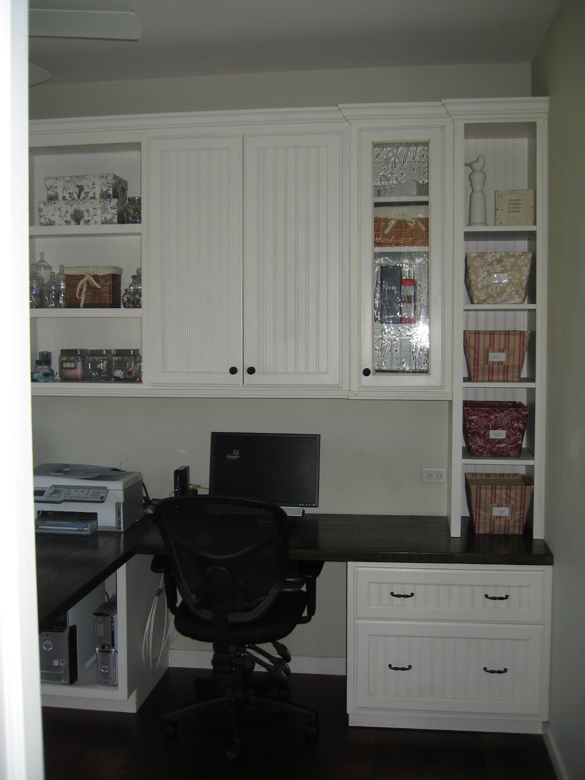 Remodelaholic Beautiful Custom Builtin Home Office