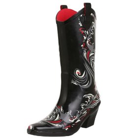 rain boots that look like cowboy boots