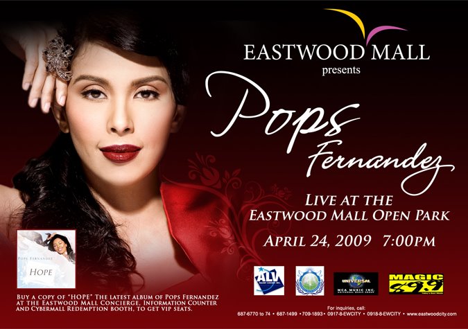Pops Fernandez Live at Eastwood Mall
