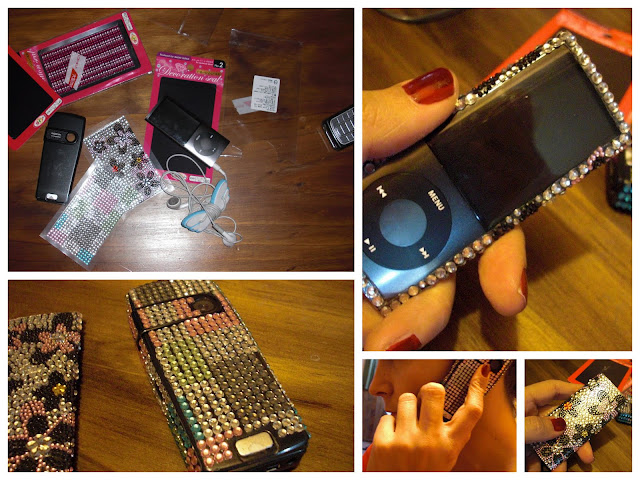 DIY Sparkly phone aprendiz de estilo