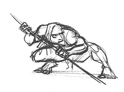 Living Lines Library: Tarzan (1999) - First Sketches, Tarzan Anatomy