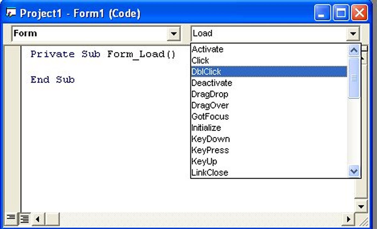 Form load. Оператор sub Бейсик. Form.activate метод. Visual Basic свойства объекта.