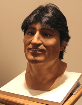 la cabeza terminada en silicon por el escultor argentino Licenblat