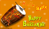 Happy Baisakhi Greetings Wallpaper