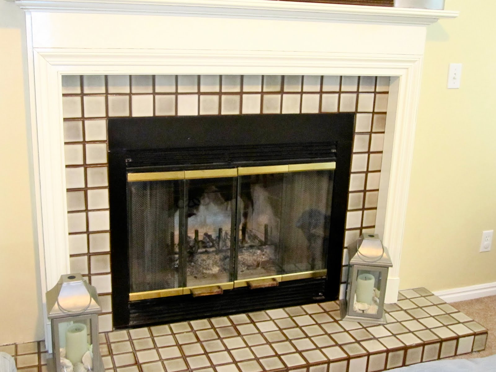 Bird and Berry Fireplace Redo