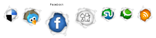 jQuery MouseOver Social Bookmark Icon