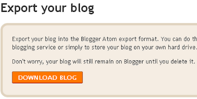 How To Backup Your Blogger Posts