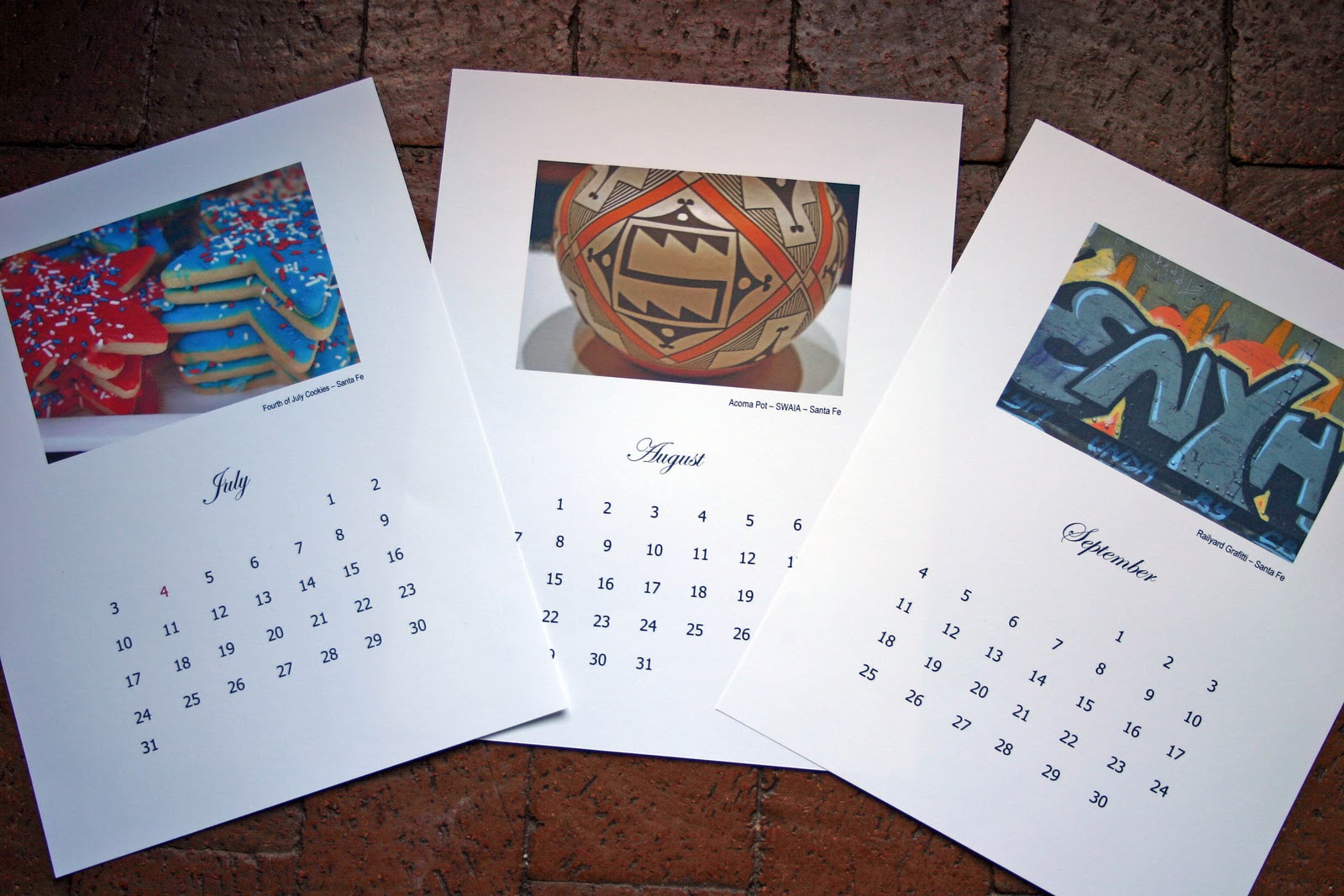 Chasing Santa Fe: GIVE AWAY - CHASING SANTA FE 2011 CALENDAR