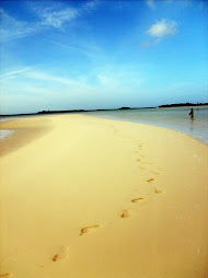 Our Foot Prints on a Sand Bar