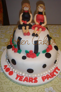 Loren Cakes: Bolo das amigas que juntas fizeram 100 anos