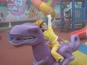 Me with dinosaur.