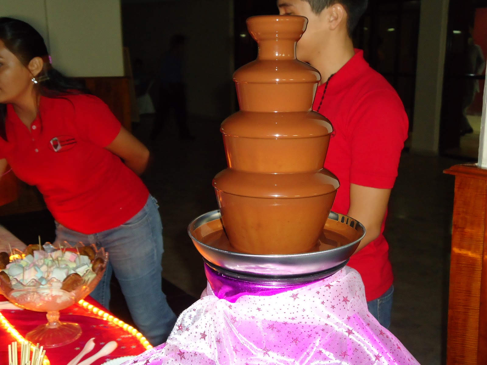 renta de fuente de chocolate