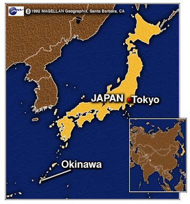 japan okinawa map