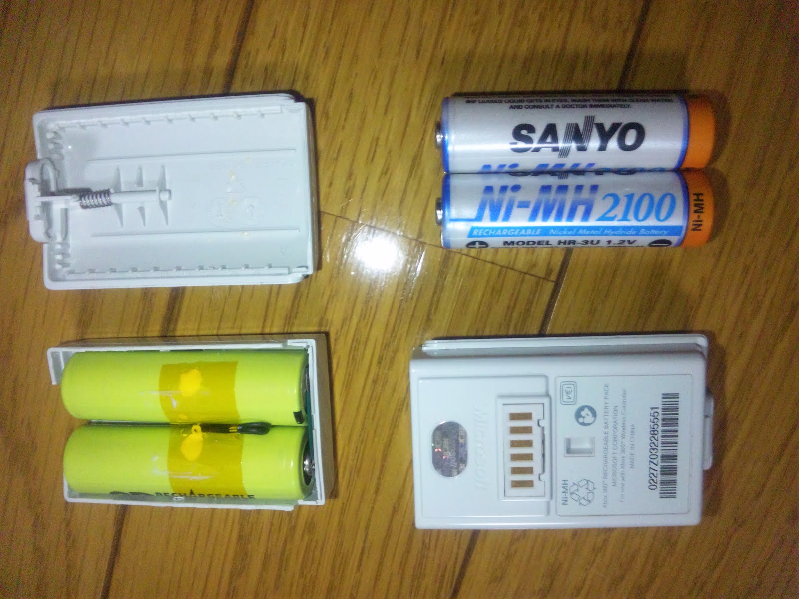 Nworld プレイ チャージキットの中身をeneloopに改造その2