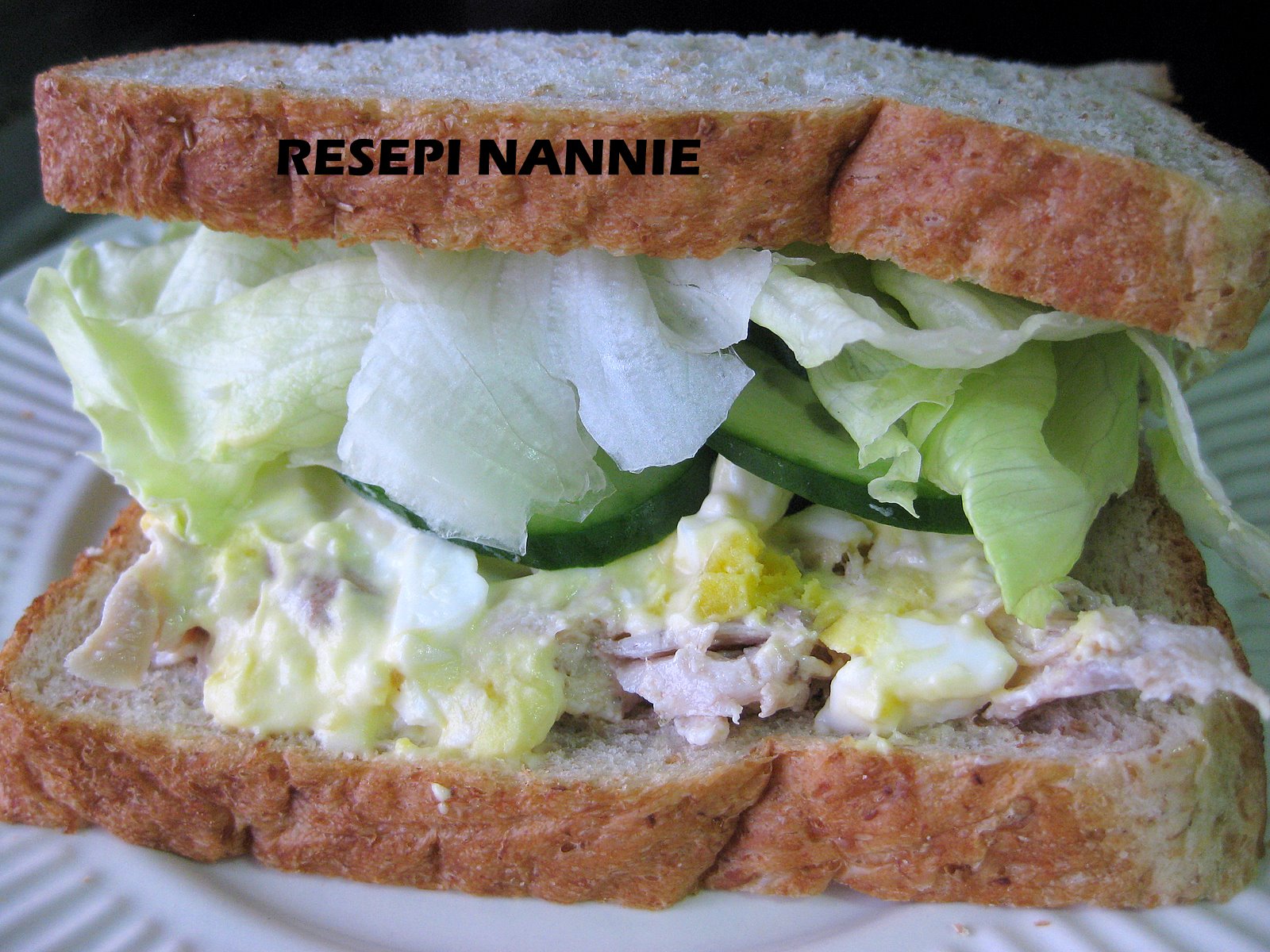 RESEPI NANNIE: CHICKEN & EGG MAYO SANDWICH