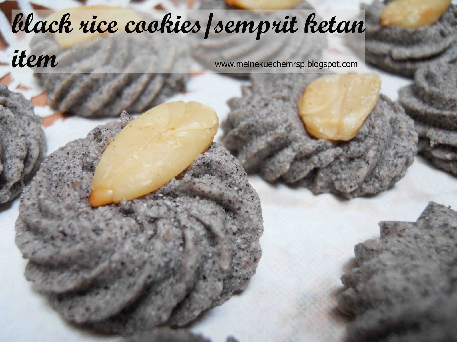 Black Rice Cookies / Semprit Ketan Item