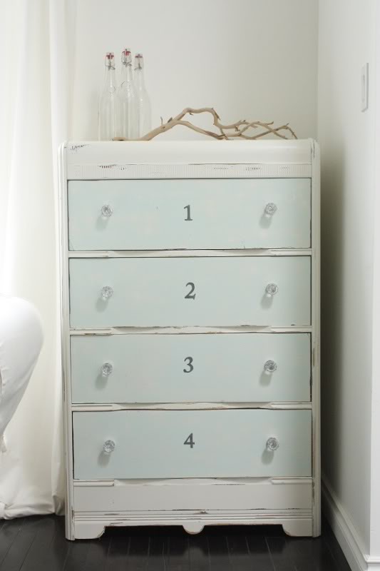 Little Lovables: Homefront: DIY Painted Stripe Accent Furniture