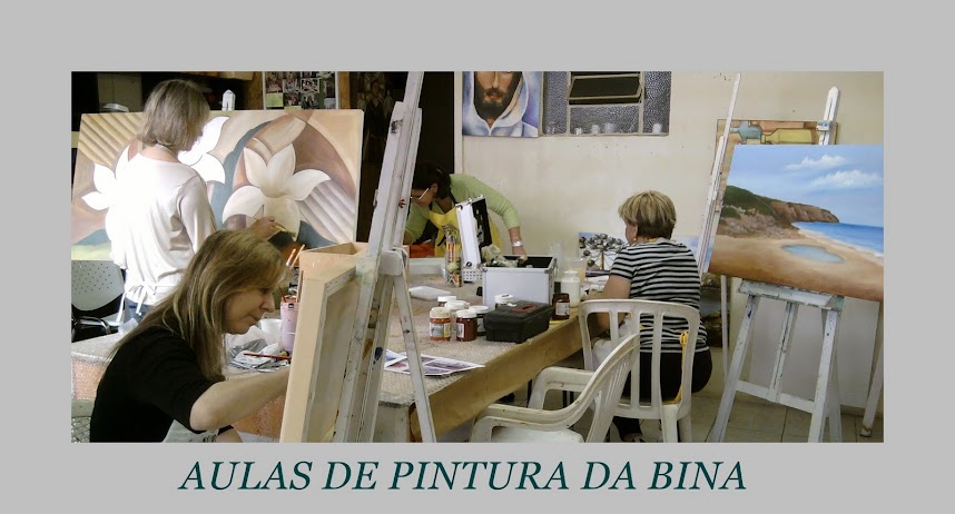 Aulas de pintura da Bina