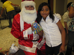 Justin played Santa for the school