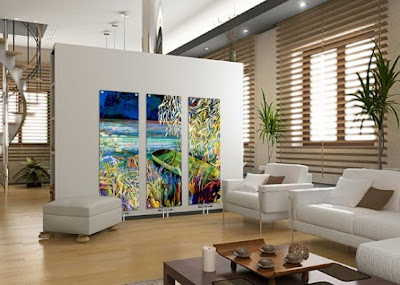 Living Room Art Glass, Living Room, Art Glass in Living Room, art radiators