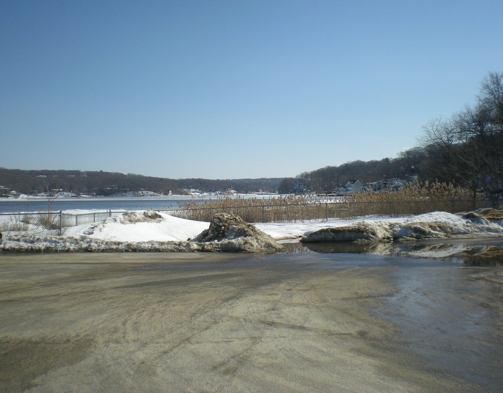 Jarvis House Fleets Cove Beach with the Winter's Snow