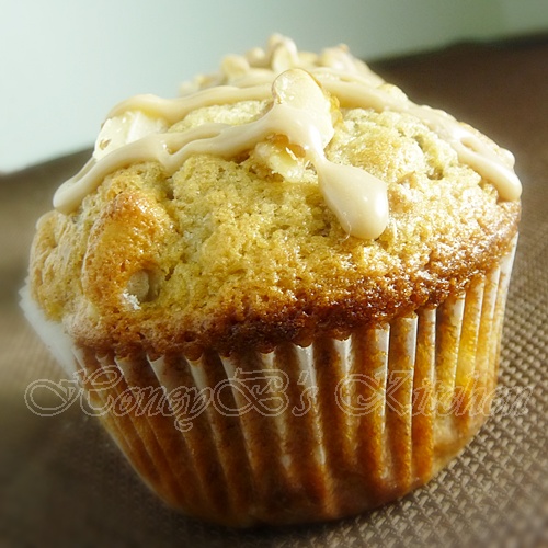 Banana Walnut Muffins with Maple Icing Grumpy's Honeybunch
