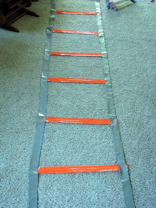 IronMakeover Duck Tape Agility Ladder