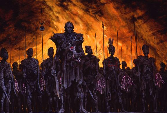 wayne barlowe pinturas ilustrações inferno demônio
