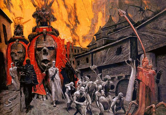 wayne barlowe pinturas ilustrações inferno demônio