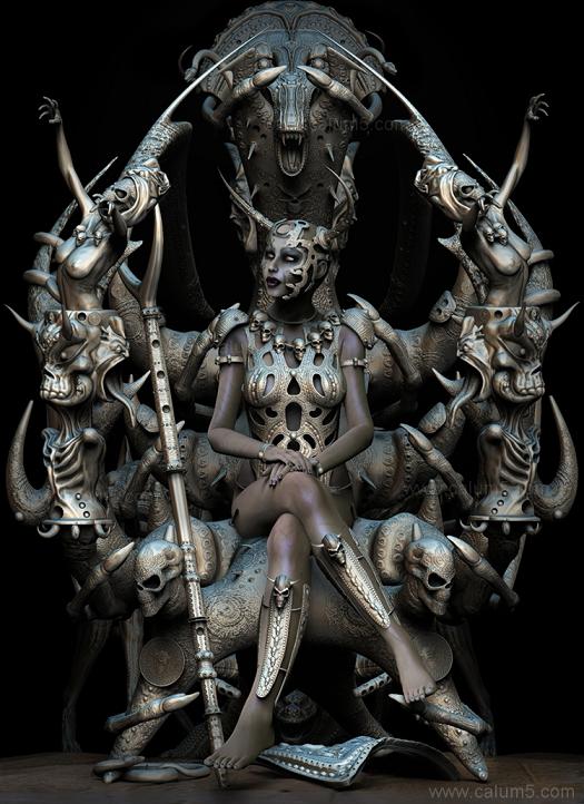 calum5 arte digital imagens horror fantasia