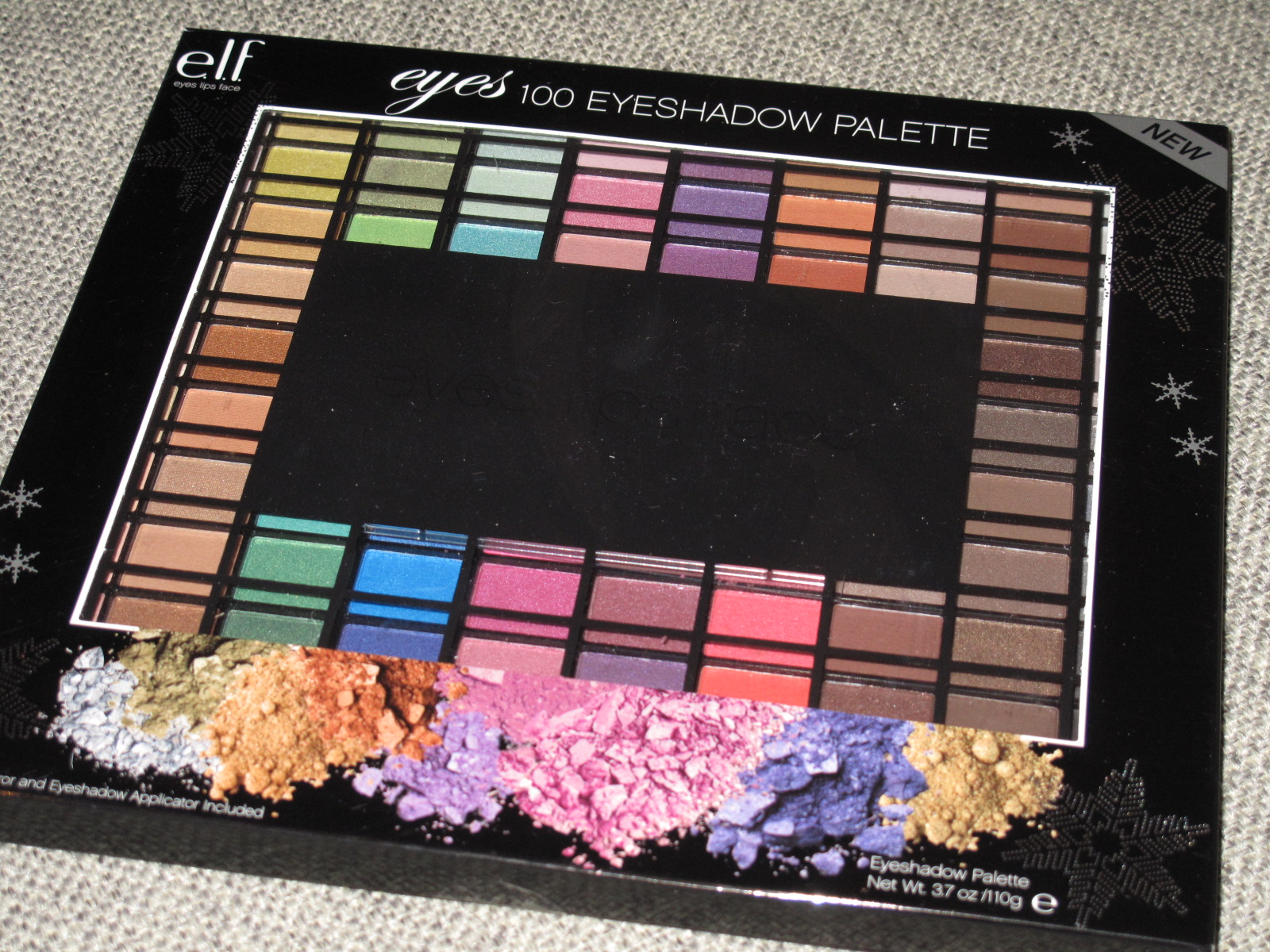 elf 100 eyeshadow palette (vs. Manly 120 palette)
