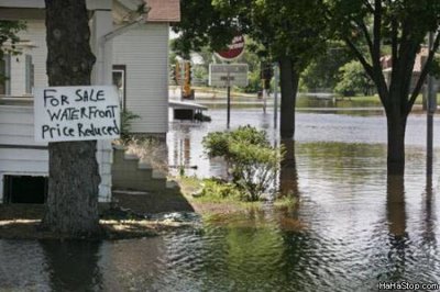 flooded area..