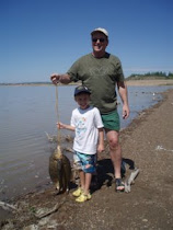 Isaac & G'pa Fishing