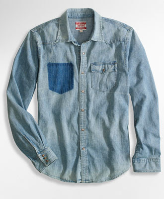 Sartorially Inclined: Lusting After: Levi's Mended Western Denim Shirt