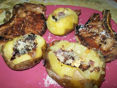 Cotlet de Porc cu Cartofi umpluti