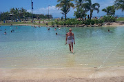 These shots were taken from our van at Ellis Beach Caravan Park (airlie beach )
