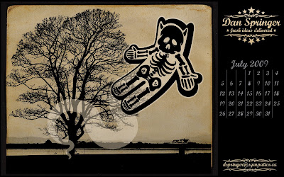 [BONUS] July Skull Calendar from Dan Springer