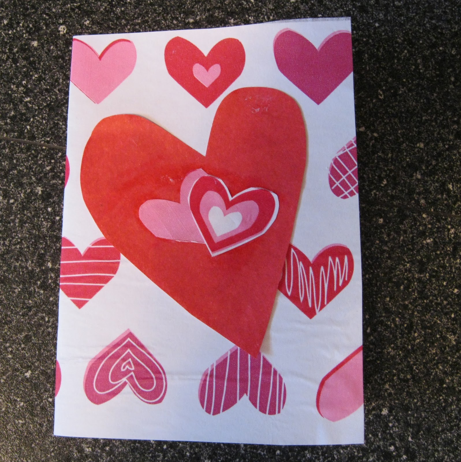 Be Mine Valentine: Tissue Paper Card Tutorial - Peek-a-Boo Pages