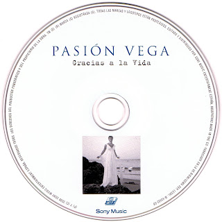imagen del cd de Pasión Vega, Gracias a la vida, caratula en alta resolucion de caratuleo