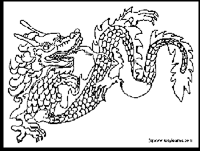 Chinese New Year Coloring Pages: Chinese New Year Dragon Coloring Pages