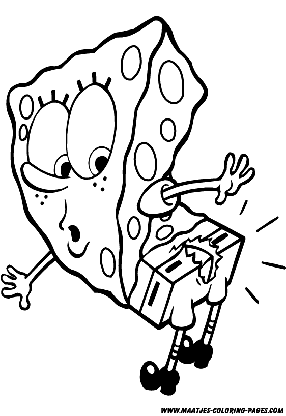 a coloring pages of spongebob - photo #37