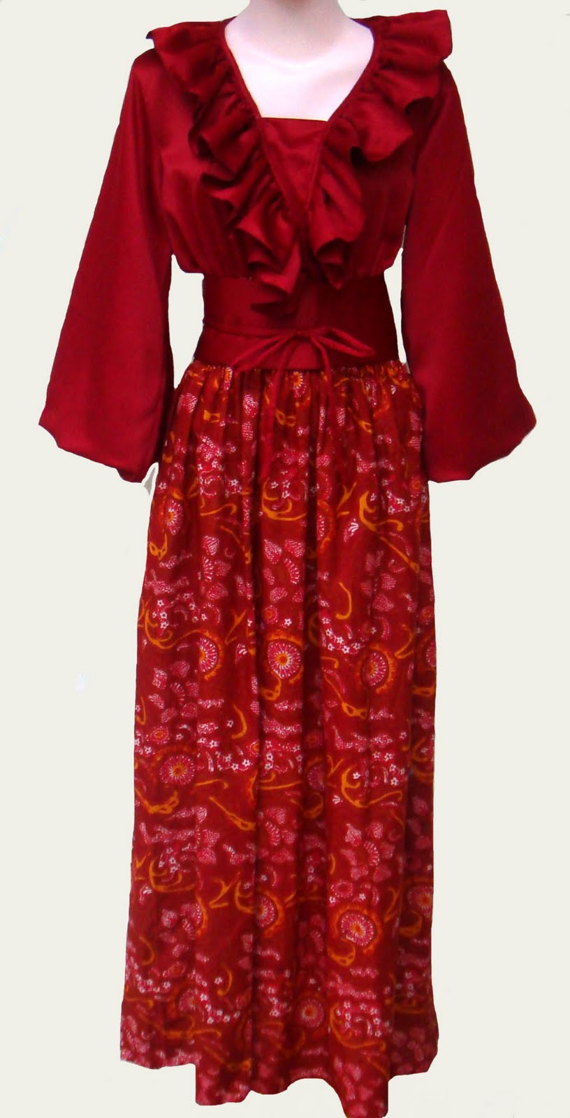 Busana Muslimah Ku Gamis Batik Modern 