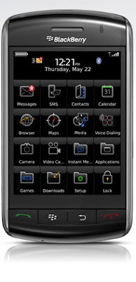 Blackberry Storm front view