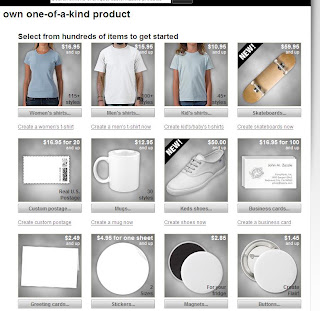 Zazzle Products Offered