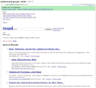 webinmail screenshot